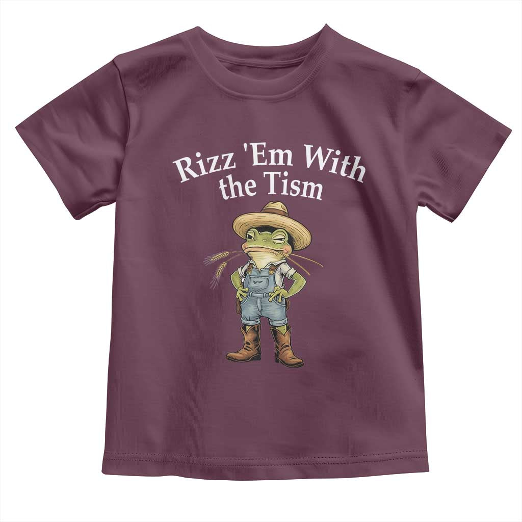 Autism Frog Toddler T Shirt Funny Rizz Em With The Tism - Wonder Print Shop