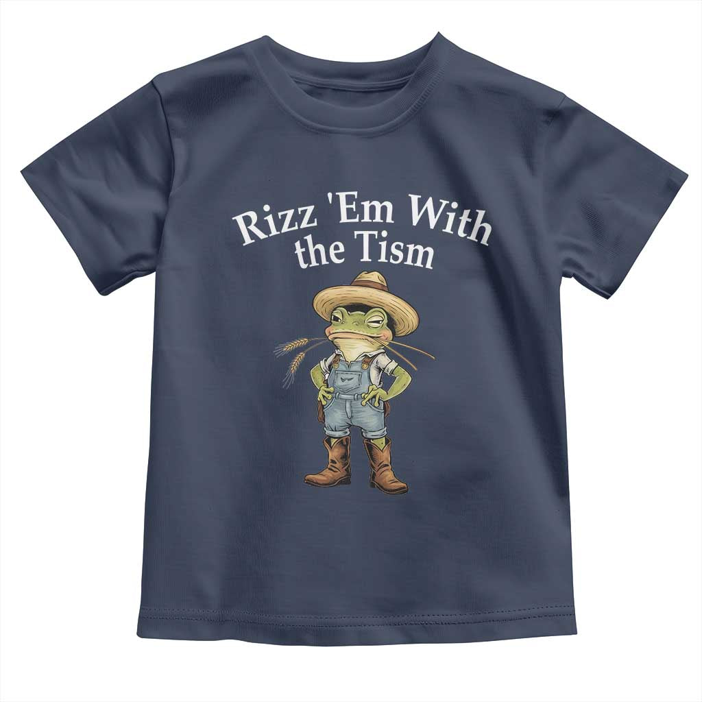 Autism Frog Toddler T Shirt Funny Rizz Em With The Tism - Wonder Print Shop