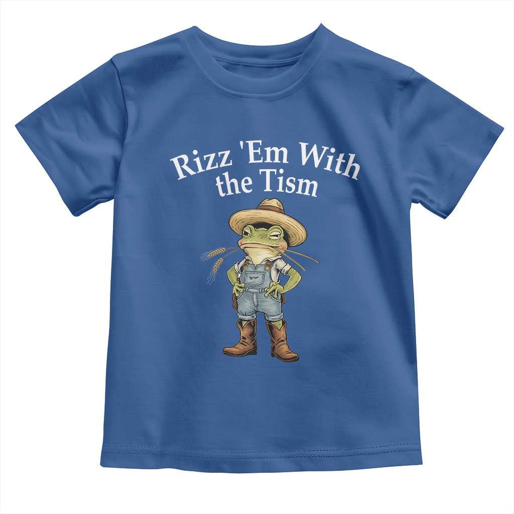 Autism Frog Toddler T Shirt Funny Rizz Em With The Tism - Wonder Print Shop