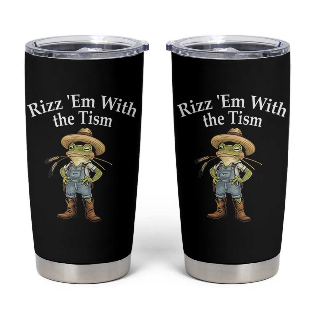 Autism Frog Tumbler Cup Funny Rizz Em With The Tism