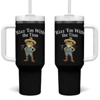 Autism Frog Tumbler With Handle Funny Rizz Em With The Tism