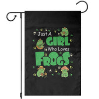 Just A Girl Who Loves Frogs Gift Garden Flag - Wonder Print Shop