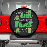 Just A Girl Who Loves Frogs Gift Spare Tire Cover - Wonder Print Shop