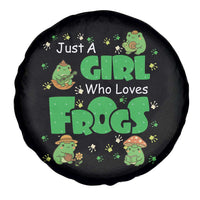 Just A Girl Who Loves Frogs Gift Spare Tire Cover - Wonder Print Shop