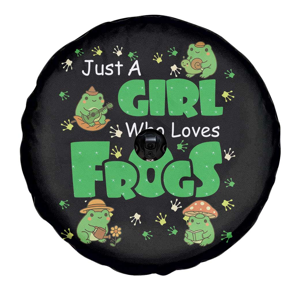 Just A Girl Who Loves Frogs Gift Spare Tire Cover - Wonder Print Shop