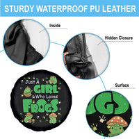 Just A Girl Who Loves Frogs Gift Spare Tire Cover - Wonder Print Shop