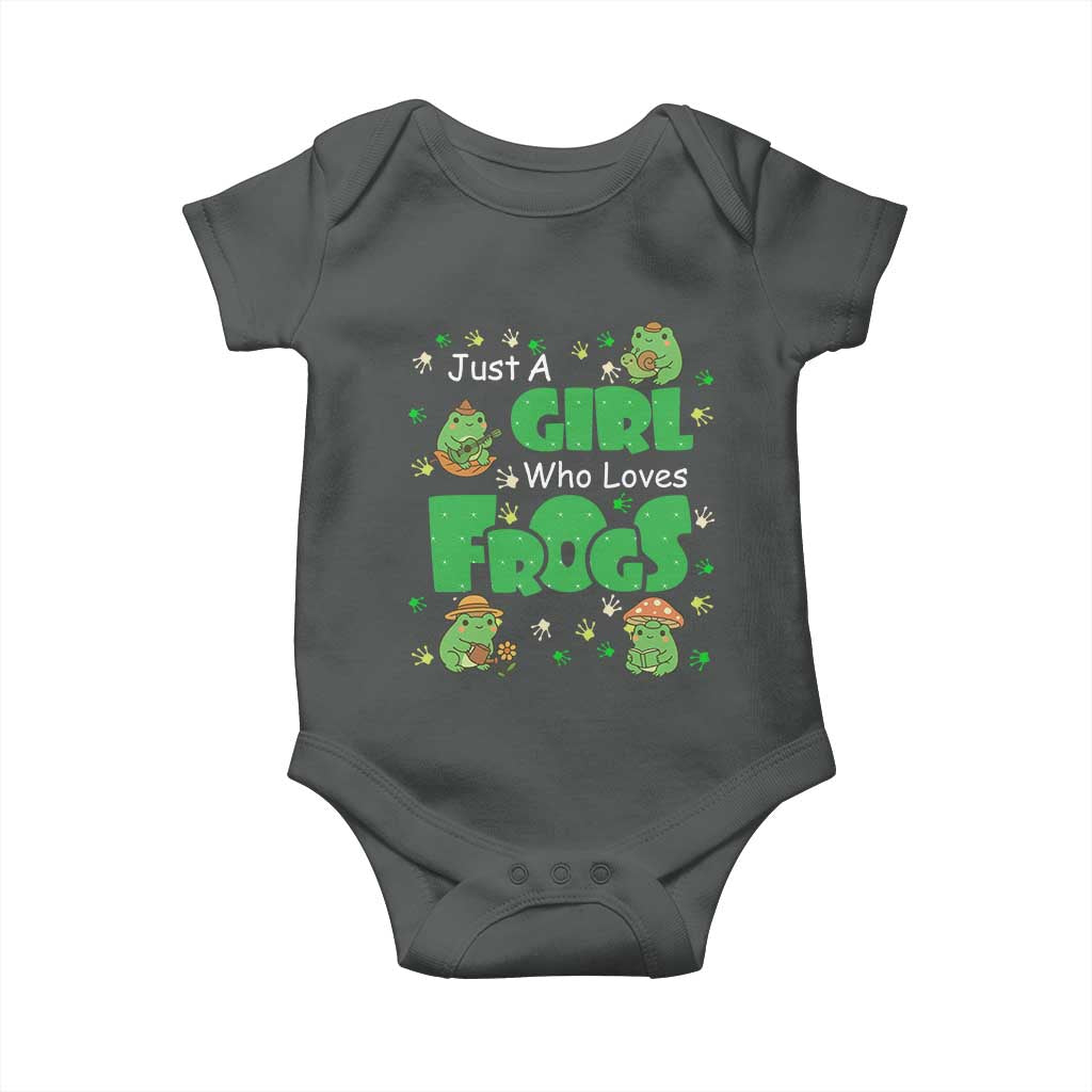 Just A Girl Who Loves Frogs Gift Baby Onesie - Wonder Print Shop