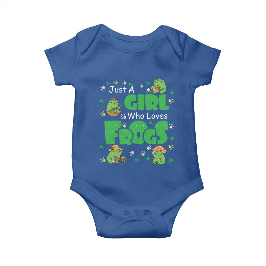 Just A Girl Who Loves Frogs Gift Baby Onesie - Wonder Print Shop