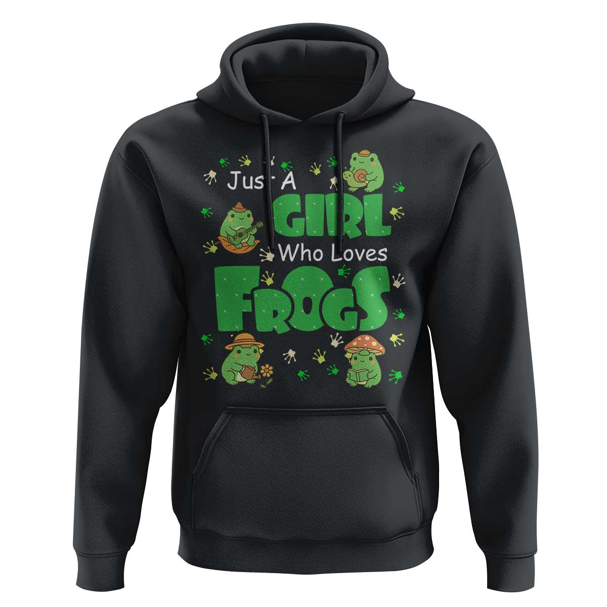 Just A Girl Who Loves Frogs Gift Hoodie - Wonder Print Shop