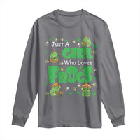 Just A Girl Who Loves Frogs Gift Long Sleeve Shirt - Wonder Print Shop