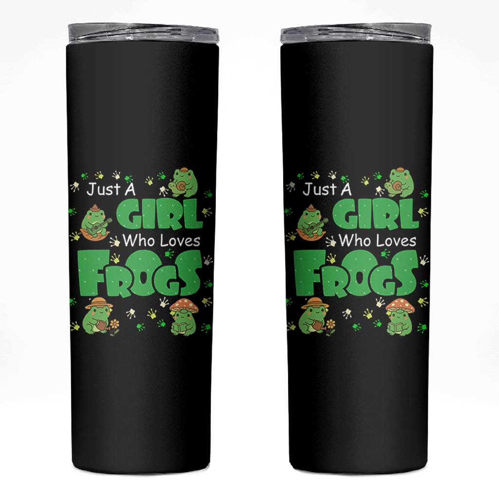 Just A Girl Who Loves Frogs Gift Skinny Tumbler