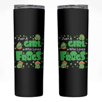 Just A Girl Who Loves Frogs Gift Skinny Tumbler