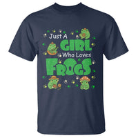 Just A Girl Who Loves Frogs Gift T Shirt - Wonder Print Shop