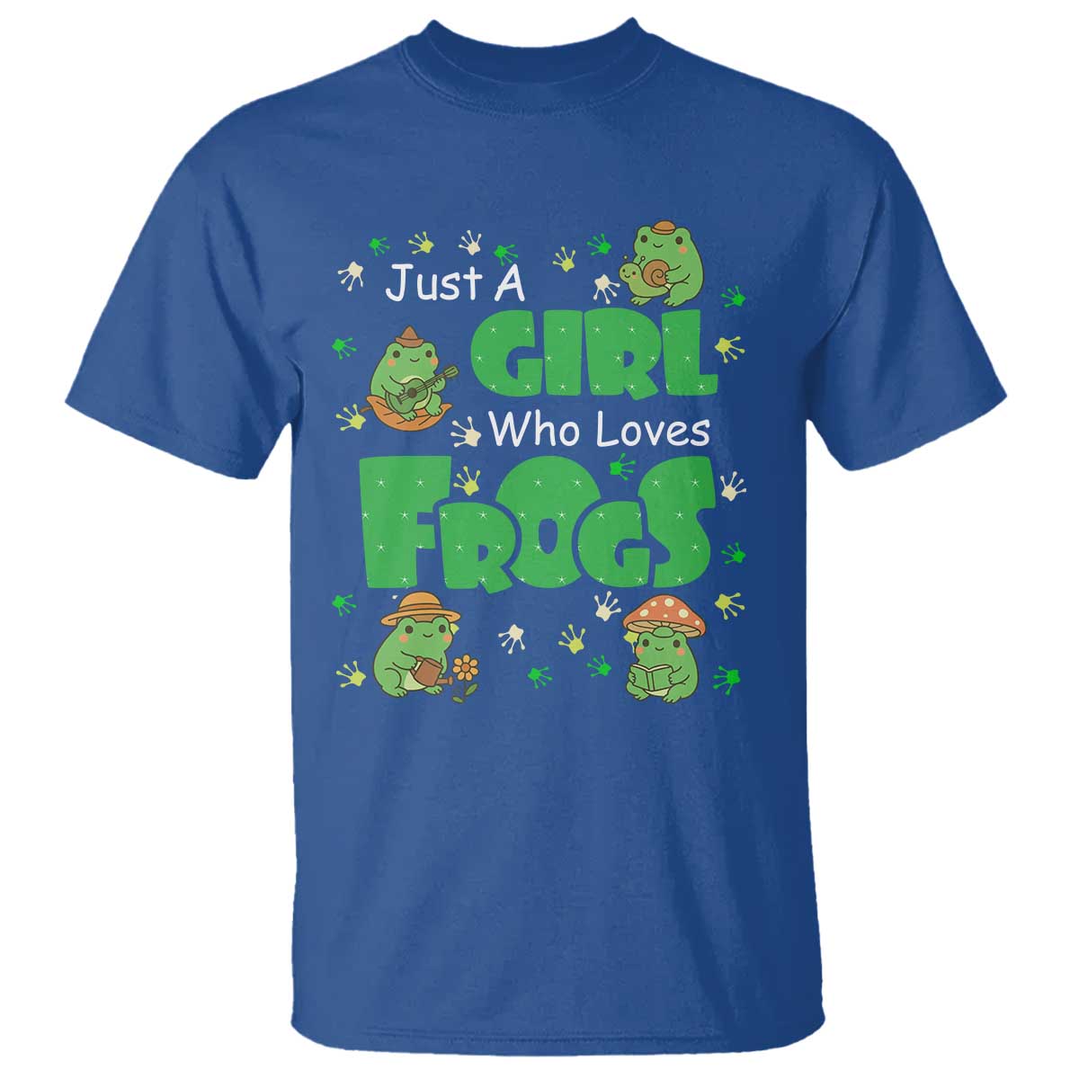 Just A Girl Who Loves Frogs Gift T Shirt - Wonder Print Shop