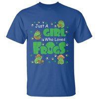 Just A Girl Who Loves Frogs Gift T Shirt - Wonder Print Shop