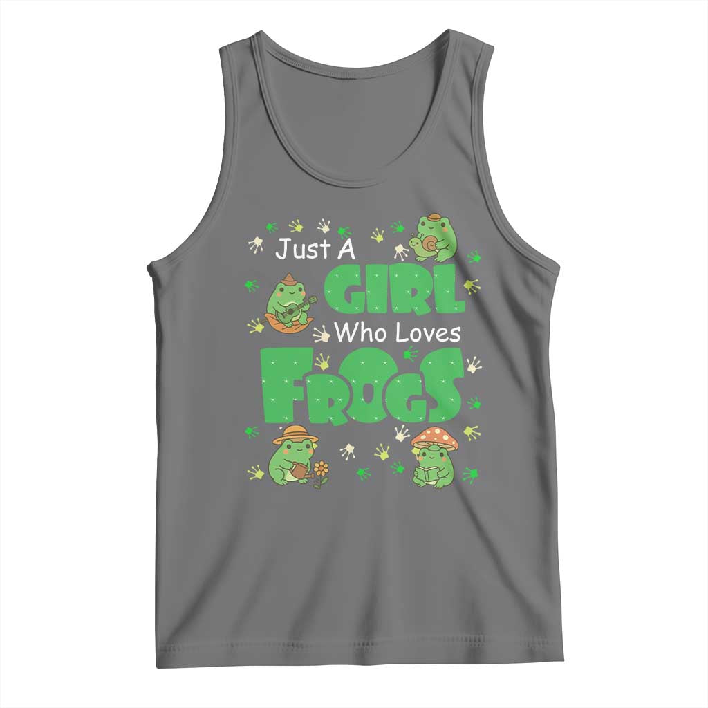 Just A Girl Who Loves Frogs Gift Tank Top - Wonder Print Shop