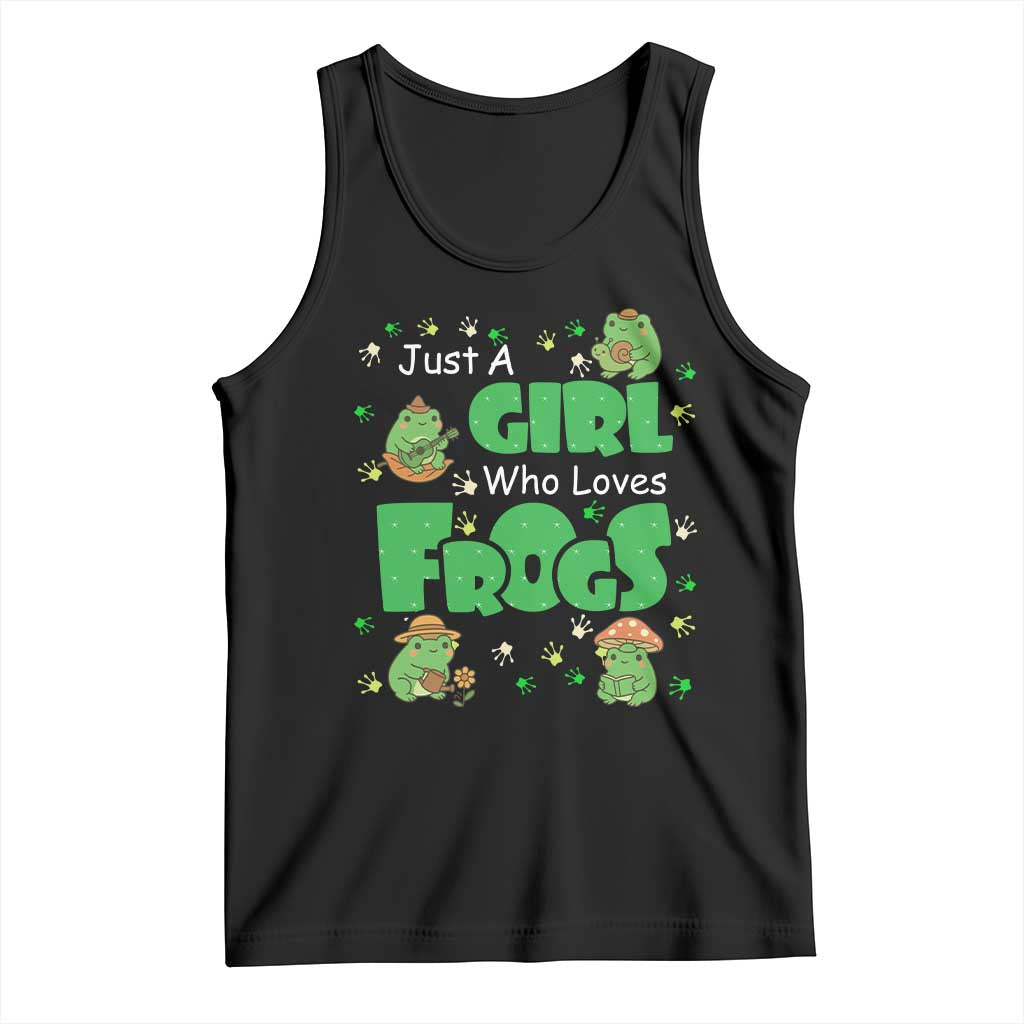 Just A Girl Who Loves Frogs Gift Tank Top - Wonder Print Shop
