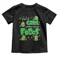 Just A Girl Who Loves Frogs Gift Toddler T Shirt - Wonder Print Shop