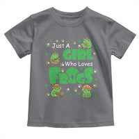 Just A Girl Who Loves Frogs Gift Toddler T Shirt - Wonder Print Shop