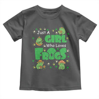 Just A Girl Who Loves Frogs Gift Toddler T Shirt - Wonder Print Shop