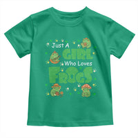Just A Girl Who Loves Frogs Gift Toddler T Shirt - Wonder Print Shop