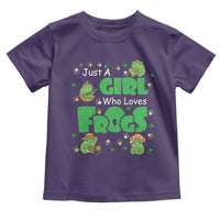 Just A Girl Who Loves Frogs Gift Toddler T Shirt - Wonder Print Shop