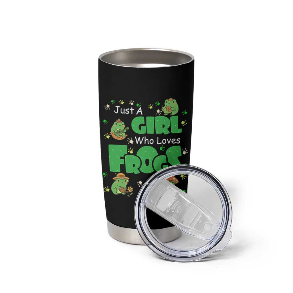 Just A Girl Who Loves Frogs Gift Tumbler Cup