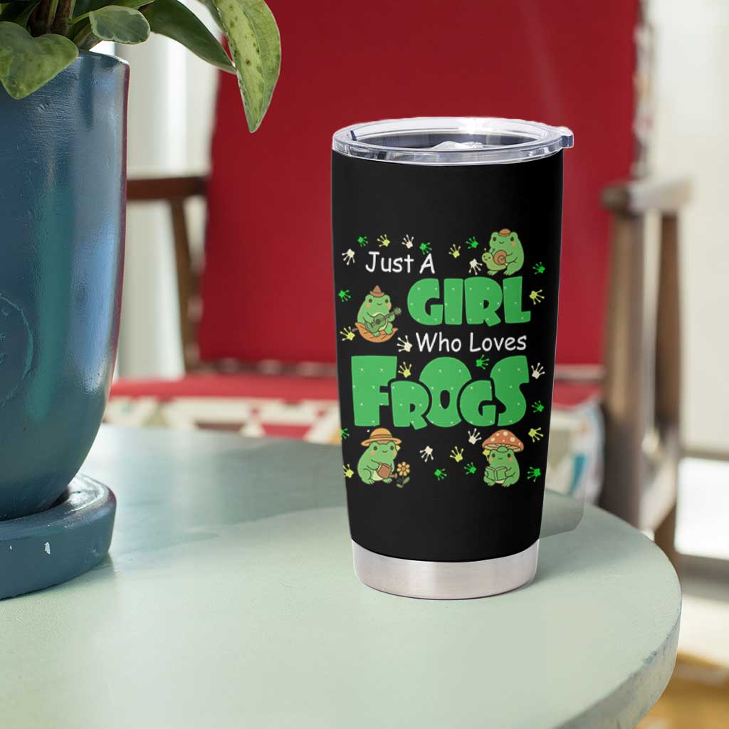 Just A Girl Who Loves Frogs Gift Tumbler Cup