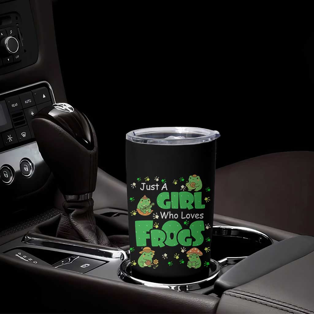 Just A Girl Who Loves Frogs Gift Tumbler Cup