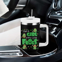 Just A Girl Who Loves Frogs Gift Tumbler With Handle