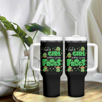 Just A Girl Who Loves Frogs Gift Tumbler With Handle
