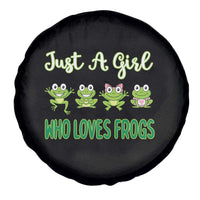 Just A Girl Who Loves Frogs Spare Tire Cover Frog Lover - Wonder Print Shop