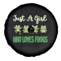 Just A Girl Who Loves Frogs Spare Tire Cover Frog Lover - Wonder Print Shop