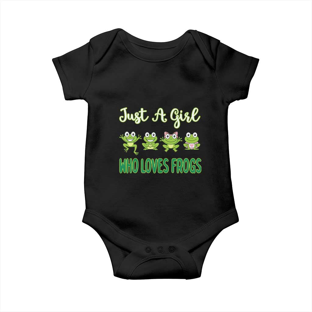 Just A Girl Who Loves Frogs Baby Onesie Frog Lover - Wonder Print Shop