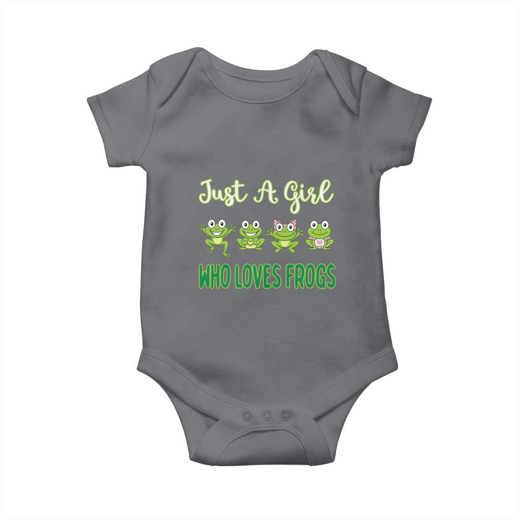 Just A Girl Who Loves Frogs Baby Onesie Frog Lover - Wonder Print Shop
