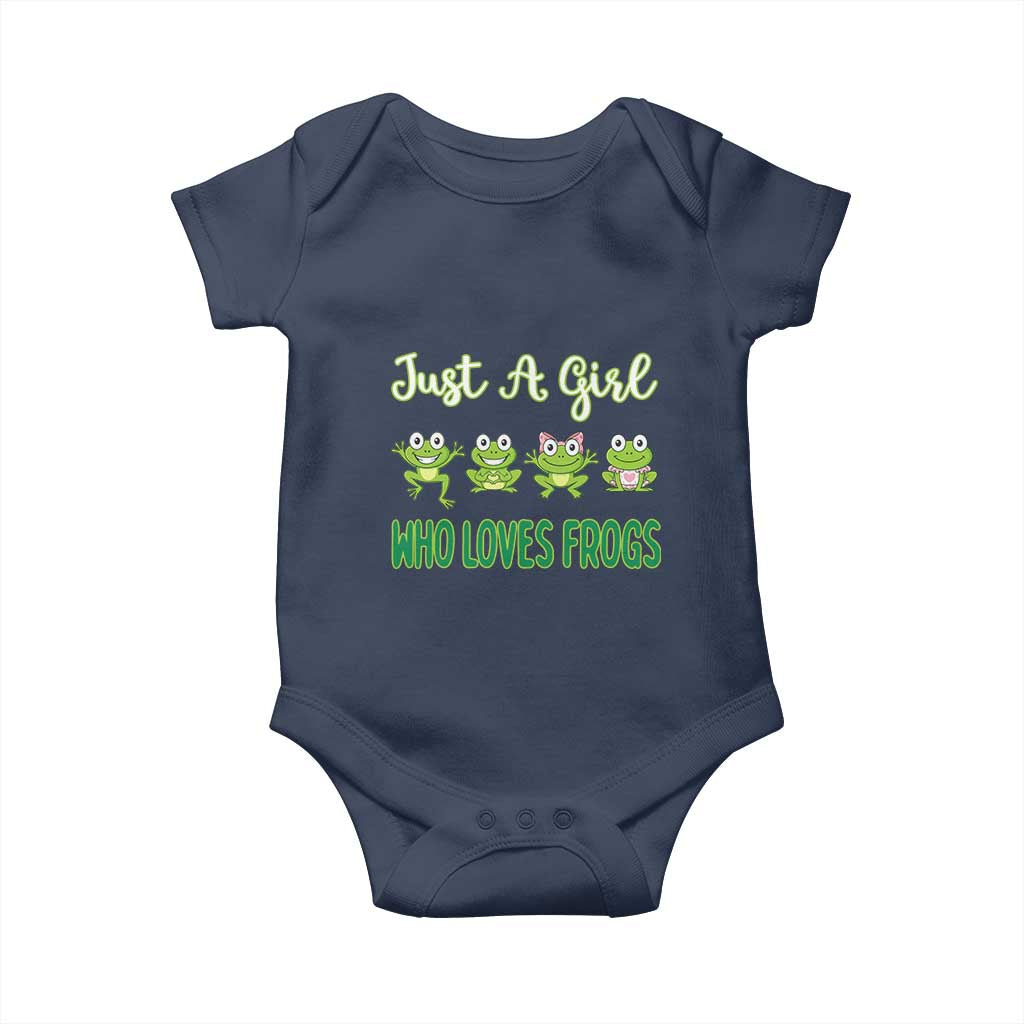 Just A Girl Who Loves Frogs Baby Onesie Frog Lover - Wonder Print Shop