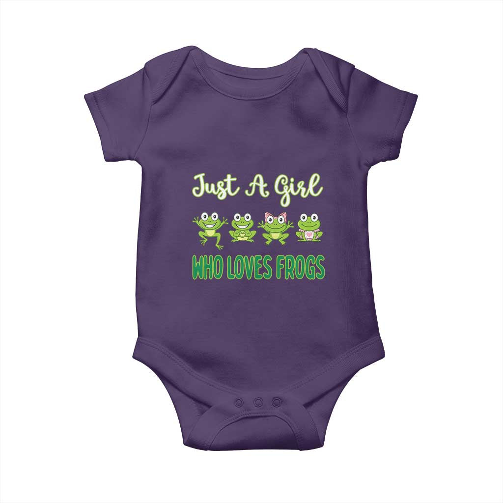 Just A Girl Who Loves Frogs Baby Onesie Frog Lover - Wonder Print Shop