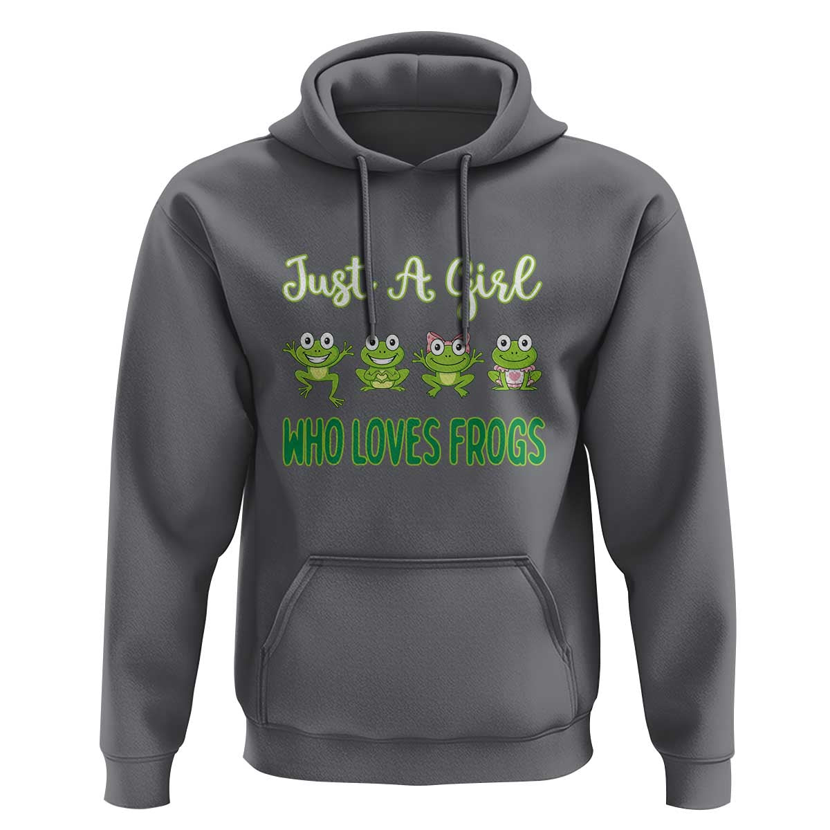Just A Girl Who Loves Frogs Hoodie Frog Lover - Wonder Print Shop