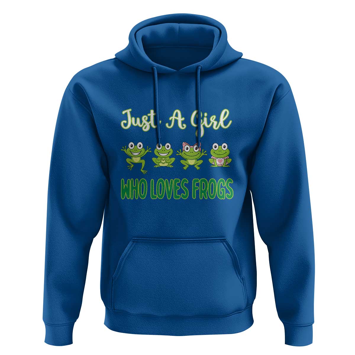 Just A Girl Who Loves Frogs Hoodie Frog Lover - Wonder Print Shop