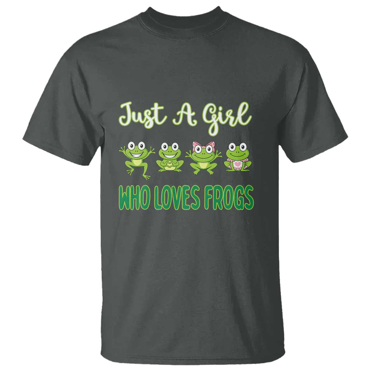 Just A Girl Who Loves Frogs T Shirt Frog Lover - Wonder Print Shop