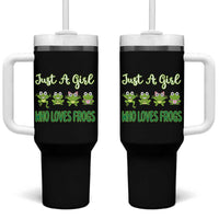 Just A Girl Who Loves Frogs Tumbler With Handle Frog Lover