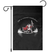Off To Commit Tomfoolery Garden Flag Frog Coffee Lover Gift - Wonder Print Shop