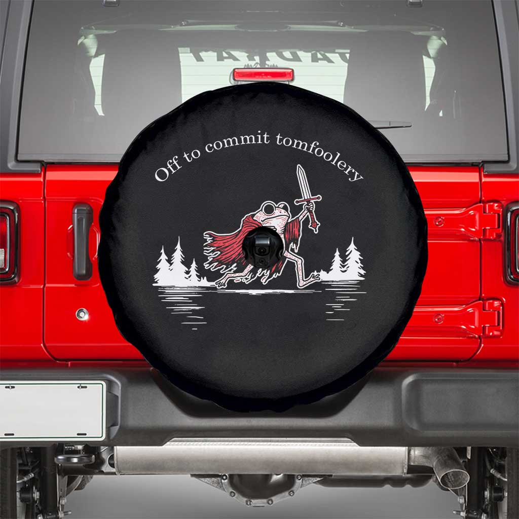 Off To Commit Tomfoolery Spare Tire Cover Frog Coffee Lover Gift - Wonder Print Shop