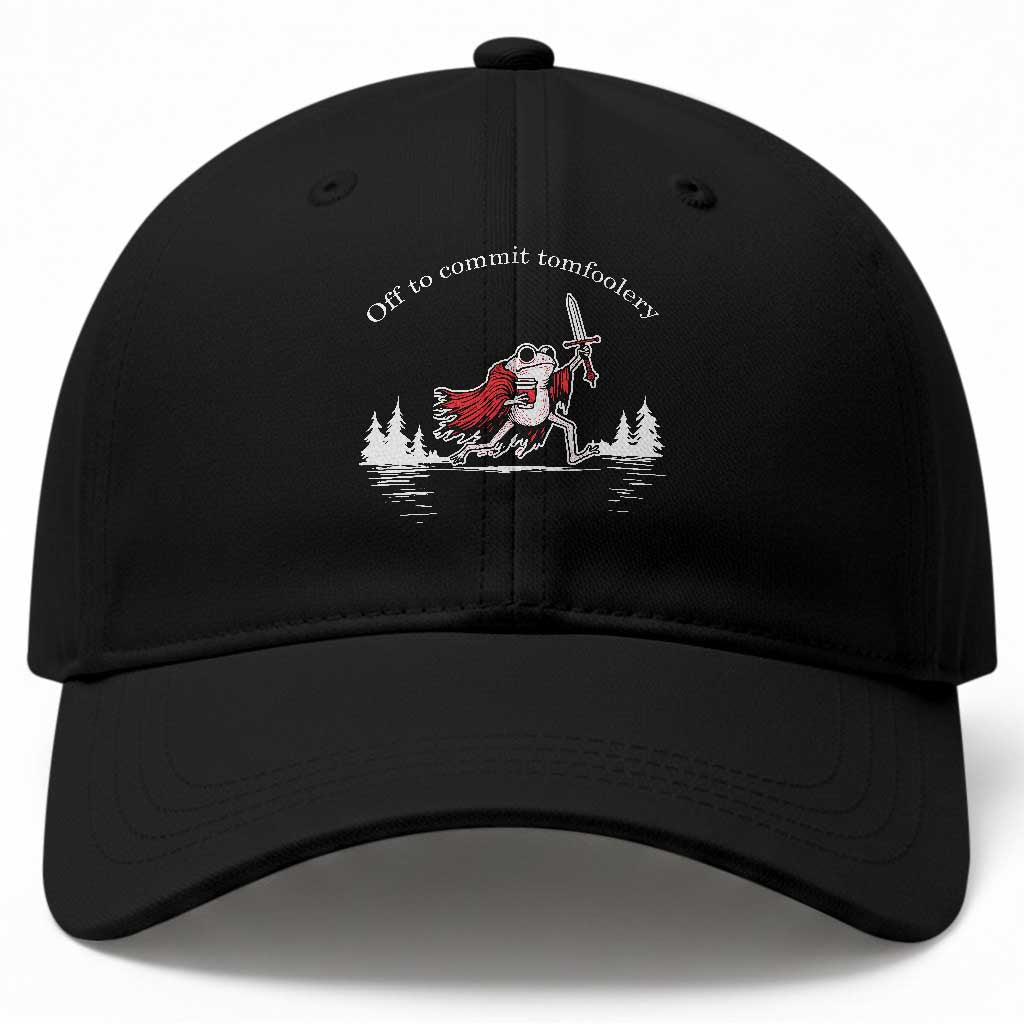 Off To Commit Tomfoolery Baseball Cap Frog Coffee Lover Gift