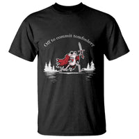 Off To Commit Tomfoolery T Shirt Frog Coffee Lover Gift - Wonder Print Shop