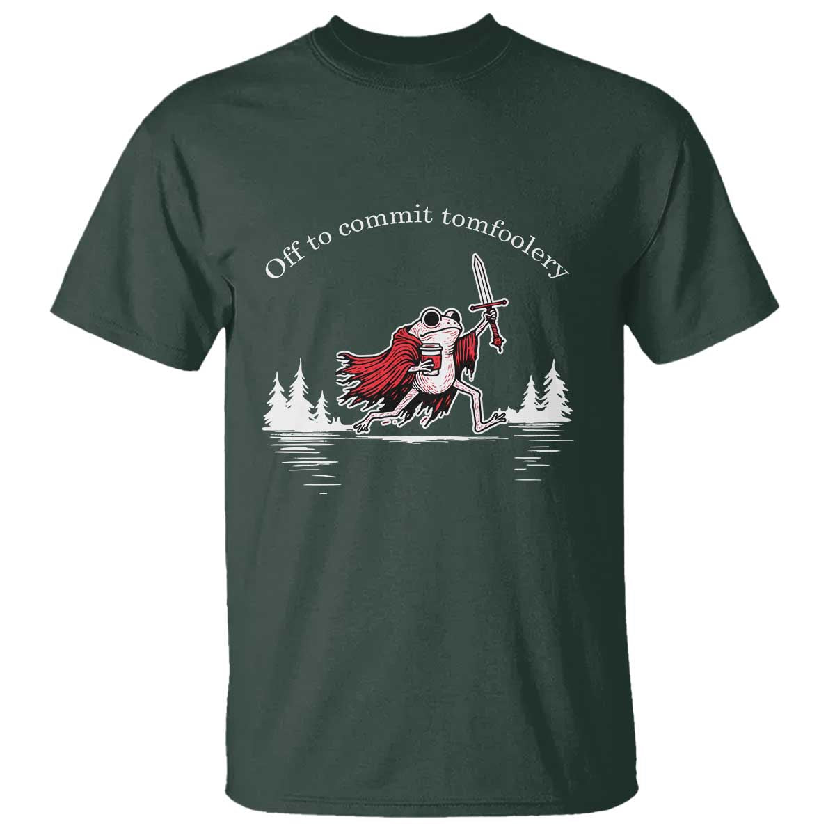 Off To Commit Tomfoolery T Shirt Frog Coffee Lover Gift - Wonder Print Shop