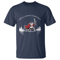 Off To Commit Tomfoolery T Shirt Frog Coffee Lover Gift - Wonder Print Shop
