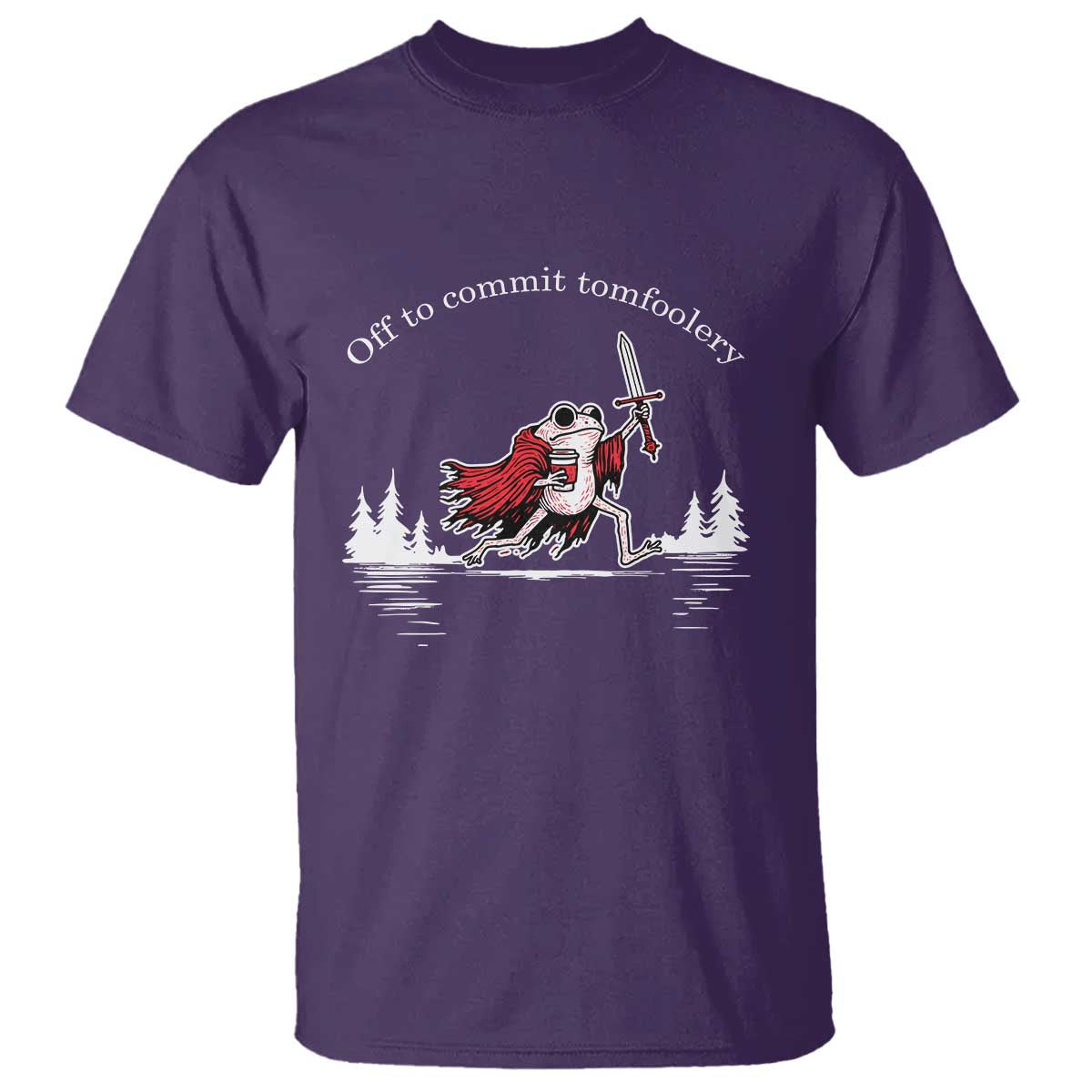 Off To Commit Tomfoolery T Shirt Frog Coffee Lover Gift - Wonder Print Shop