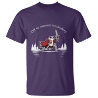 Off To Commit Tomfoolery T Shirt Frog Coffee Lover Gift - Wonder Print Shop