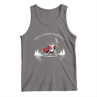Off To Commit Tomfoolery Tank Top Frog Coffee Lover Gift - Wonder Print Shop